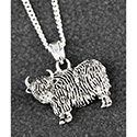 Necklace Silver Plated Highland Cow